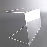 lobotec-acryl Spuckschutz Theken-Aufsatz aus Plexiglas. Hoher Hustenschutz für Tresen und...