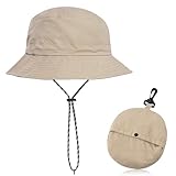 SMYJDMM Wanderhut Anglerhut, Schnell Trocknender Packbarer Sonnenhut, UV-Schutz...