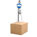 4-Meter-Kettenzug, manueller Handheber mit Stahlblock und 1000 kg Tragkraft,...