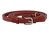 Thor Equine Geschlossene Western Zügel Westernzügel Closed Reins in 3 Längen, Chesnut 9...
