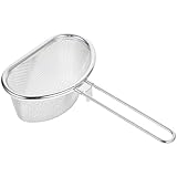 GRIRIW Edelstahl Feuer Hot Pot Sieb Mit Langem Griff Praktischer Lebensmittelsieb Für...