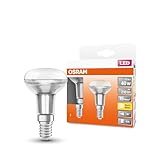 Osram LED Star R50 Reflektorlampe, Sockel: E14, (2 Birnen) Warm White, 2700 K,...