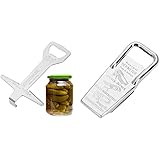 Westmark Glas-/Schraubdeckelöffner mit Kapselheber, Länge: 13,1 cm, Stahl, verchromt,...