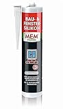 MEM Bau- & Fenster-Silikon, Für Anschluss- und Dehnungsfugen im Baubereich,Im...