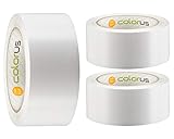 3 x Colorus PVC Putzerband PLUS | Schutzband 50 mm 33 m weiß glatt | PVC-Schutzband für...