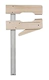 kwb Klemm-Zwinge aus Holz 200x110 mit Kork-Flächen, Spann-Weite 200 mm, Spanntiefe 110...