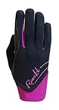 Roeckl Sports Reithandschuh June, Ladies Winter Handschuh, Schwarz/Beere 7