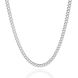 QUADRI - Elegante Kette Herren aus Panzerkette - Halskette Herren Breite 5mm -...