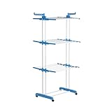 EASYmaxx Klappbarer Wäscheständer | Effizientes Trocknen mit 3 Ebenen, 2 Seitenflügeln...