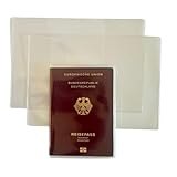 Olanmarp Reisepasshülle Made in Germany 2er Set, transparent, phthalatfrei,...