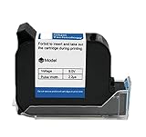 OUHFCASN 12,7-mm-Kartusche for Thermo-Tintenstrahldrucker, schnell trocknend, schwarz,...