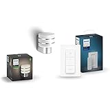 Philips Hue White Tuar Wandleuchte für den Aussenbereich Stahl 806lm & Dimmschalter,...