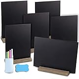 6 Stück Mini-Tafel, Schilder Doppelseitige Kleine Tafel, Menü-Kreidetafel,...