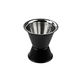 Fackelmann Cocktail Messbecher Specter in Matt Schwarz & Silber – Beidseitig verwendbar...
