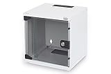 DIGITUS Netzwerk-Schrank 10-Zoll - 6HE - Wandmontage - HxBxT 330x312x300mm - Traglast 30kg...
