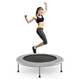 FANTASK φ97cm Mini Trampolin, Fitness Trampolin faltbar, Kindertrampolin bis 150kg...