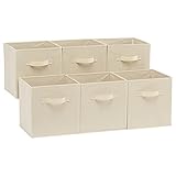 Amazon Basics zusammenklappbarer Aufbewahrungswürfel/Organizer aus Stoff mit Griffen,...