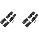 LAUDS 2X Kotflügel Vorne und Hinten Schwarzem Kunststoff für 1/10 RC Crawler Auto Axial...