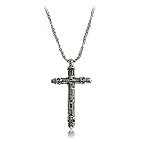 Made by Nami Wikinger Kreuz-Kette - Herren-Schmuck Halskette - Edelstahl...