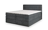 Masseno Boxspringbett LUNERA 140x200 cm Komplett-Set mit Matratze und Topper, Polsterbett...