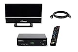 Vantage VT-92 DVBT2 Receiver Bundle mit aktiver DVBT2 Antenne, DVB-T2 Receiver mit Full...