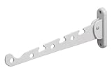 Metafranc Kleiderlüfter weiß - 290 x 30 mm - 20 kg Tragkraft - Stabiles Material -...