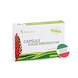 ALOEBETA Aloe Arborescens Kapseln Bio - 100% Bio Aloe Vera Kapseln - Made in Italy - BIO...