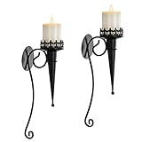 Sziqiqi 2Pcs Kerzenhalter Wand, Hängender Wandkerzenhalter Kerzenständer für...