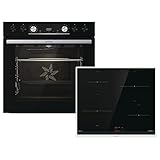 Gorenje Einbauherd-Set Black Set 4 Induktion / 77 Liter / ExtraSteam /...