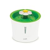 Catit Flower Fountain, Blumentrinkbrunnen für Katzen, 3L, weiß/grün, 1 Stück...