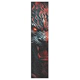 KAAVIYO Rote Wütende Drachenkunst Muster Skateboard Griptape Rutschfest Selbstklebend...