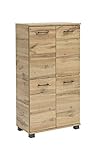 Schildmeyer Nora Highboard 144971, Eiche Landhaus Dekor, 60 x 32,6 x 117 cm...