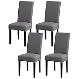mafudoxi Stuhlhussen 4er Set, Stretch Abnehmbare Waschbar Stuhlbezug, Stretch...