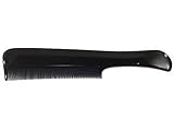 Feinkamm + Staubkamm + Nissenkamm Läusekamm Griffkamm schwarz 18,5 cm feine...