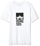 Rome Snowboards Herren Graphic Snowboard Logo T-Shirt, Weiß, XXL