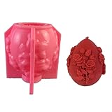 Dekorative Ostertag-Silikon-Eierkerzen für Heimdekoration (A9812-1)