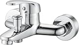 CeyKvo Badewannenarmatur zur Aufputzmontage, Badewannenarmatur zur Wandmontage,...