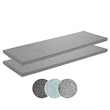 sleepling 2er Set Bierbankauflagen mit Bezug 220 x 25 x 4 cm, extra Dicke Auflage für...
