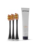 Zahnheld Pro-X Clean Bürstenkopf Schwarz & Zahnpasta Classic 75 ml im Bundle (1 Tube)