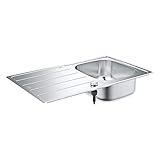 GROHE K200 | 1 Becken | Küchenspüle - Top Mount reversibel | inklusive:...