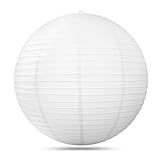 5 Stücke 30cm Weiß Laternen Papier, Papierlaterne Laterne Deko Feier Classic...