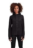 Urban Classics Damen Ladies Polar Fleece Zip Hoody Kapuzenpullover, Schwarz (Black 7), L...