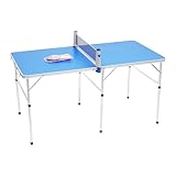 Mini Indoor Klappbare Tischtennisplatte, Tragbarer Ping Pong Tisch, PingPong Tisch,...