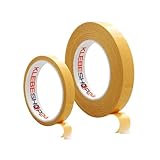 KLEBESHOP24 KLEBEBAND DOPPELSEITIG | Handreißbar | Breite wählbar | 10/50 m | Stark...