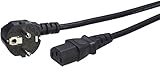 Amazon Basics Netzkabel - 0,9 m , Schwarz, Buchse auf Stecker