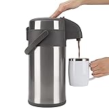 Olerd 4,0 Liter Pumpkannen Thermoskannen Kaffeespender, Edelstahl Doppelwandige...