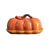 lyanny Butterdose | Kürbis-Design Käsebehälter | Dekorative Butterdose Mit Deckel Für...