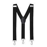 MASADA Herren Hosenträger mit robusten Karabiner Verschluss stufenlos...