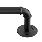 MOFAOTU Gardinenstangen für Fenster 16 bis 28 1 Zoll Industrie Gardinenstange Wrap Around...