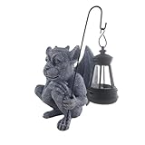 Solar Gargoyle Statuen - Outdoor Decor Gothic Sculpture - Resin Collectible Figurines,...